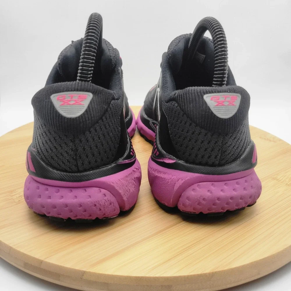 Brooks Adrenaline GTS 20 Womens Running Shoes Black Pink 1202961B062 Size 7